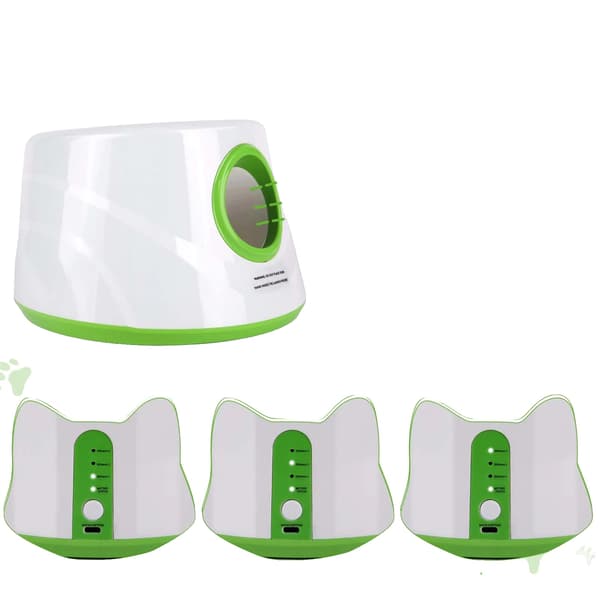 Hundeboldkastemaskine, Justerbare afstande, Infrarød sensor,Grøn 3