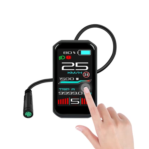 Elcykel Display, TFT Touch Skærm, IP67 Vandtæt,BAFANG UART Protokol