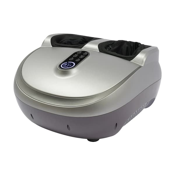 Fodmassageapparat, 9 Intensiteter, 5 Tilstande,EU-stik, Sølv