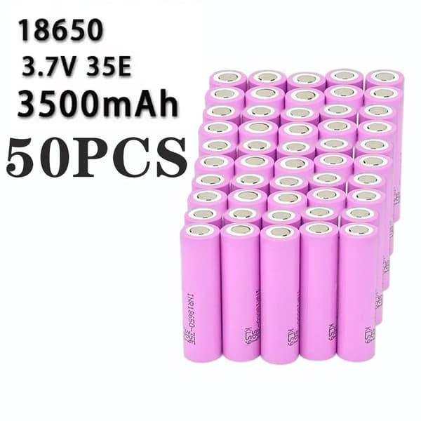 Lithium-Ion Batteri, 3.7V, 3500mAh Kapacitet,35E-50PCS