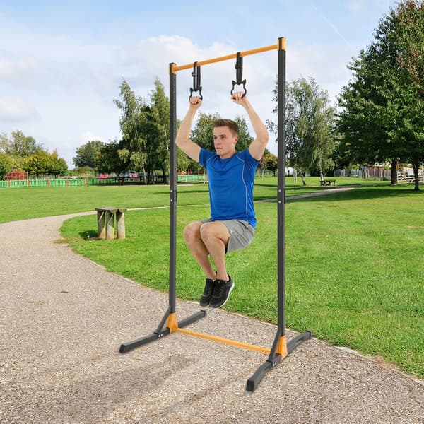 Pull-Up Station, Justerbar Højde, Høj Belastningskapacitet,sort
