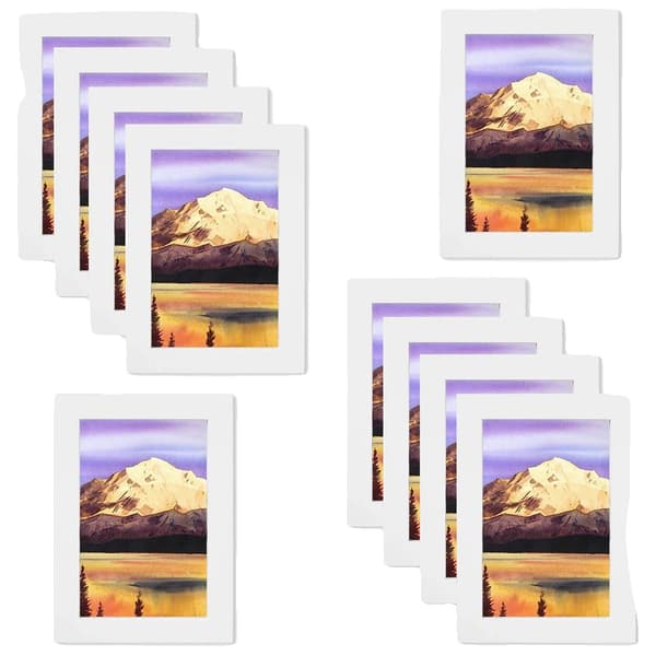 Ramar för bilder, 6x4 tum, Trämaterial, Väggmonterbara, Borddisplay, 10-pack