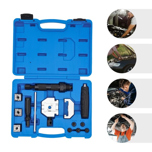 Hydraulisk Flareverktygssats, Hållbart Kolfiberstål, Manuell Drift,Blå