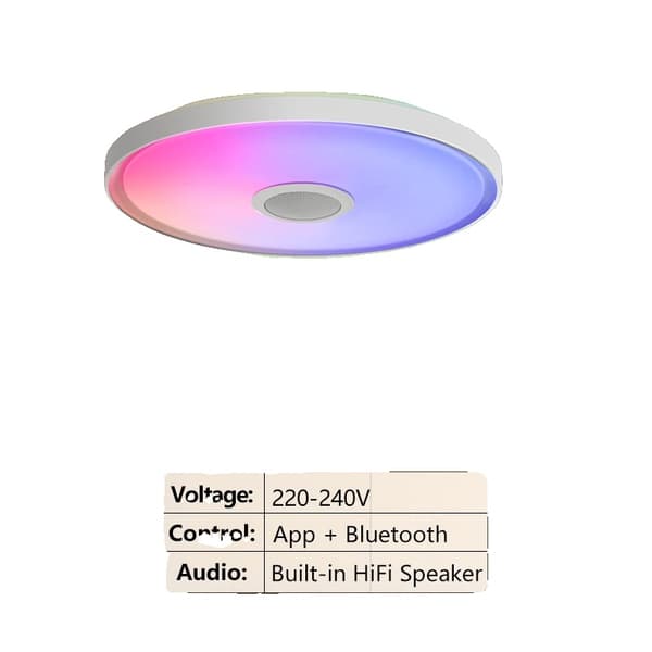 Kattovalaisin, RGB-värit, Bluetooth-kaiutin,37CM