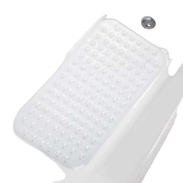 Badmatta, Halkfri Design, Hållbart PVC-material,38x70cm-b, Klar