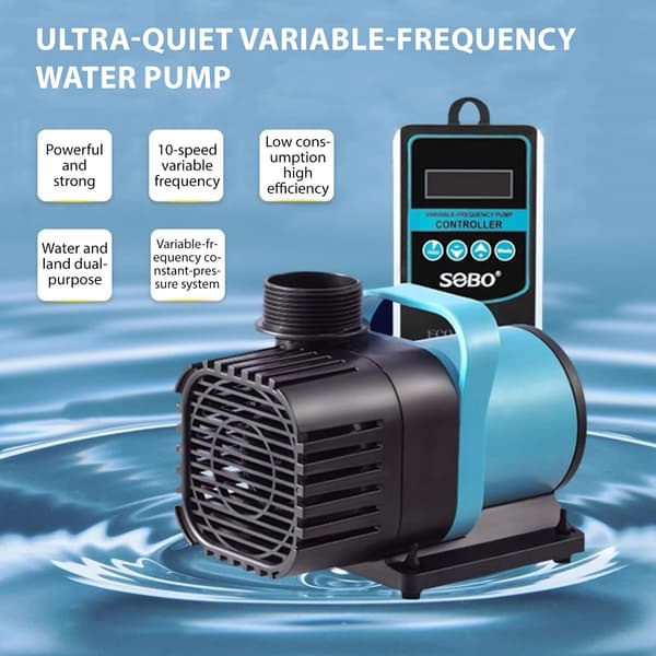 Akvariepump, Högpresterande, Nedsänkt Design,Blå