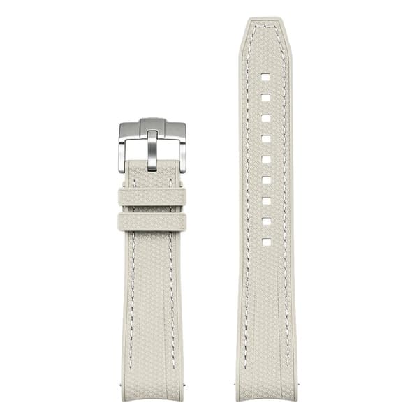Urrem, Flydende Silikone, Hurtigfrigivelsesdesign,20mm-a, Khaki hvid