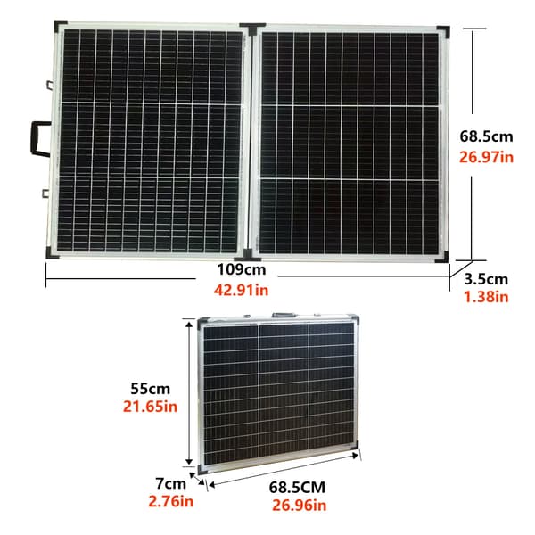 Solpanel, Bærbar Foldbar Design, Høj Effektivitet Modul,1PCS    140W