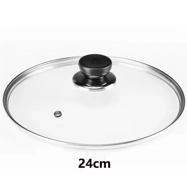 Kokkärlslock, Härdat Glas, Universell Passform,Diameter 24cm