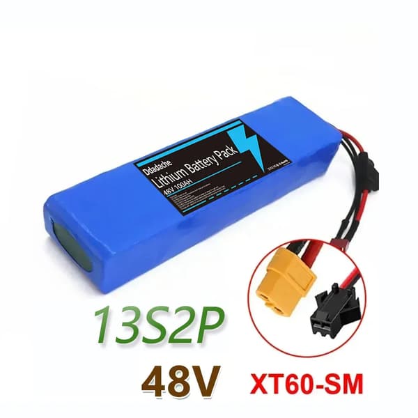 Litiumjonbatteripack, 100 Ah kapacitet, 48V konfiguration,XT60-SM