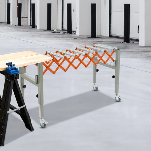 Transportbord, Justerbar Längd, Robust Design,Apelsin