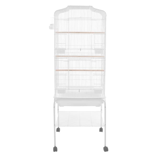 Fågelbur, Rymlig Design, Hållbar Konstruktion,VIT