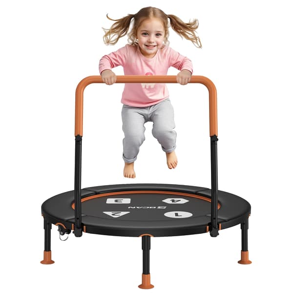 Trampolin, Säkerhetsfunktioner, Snabb Montering, svart