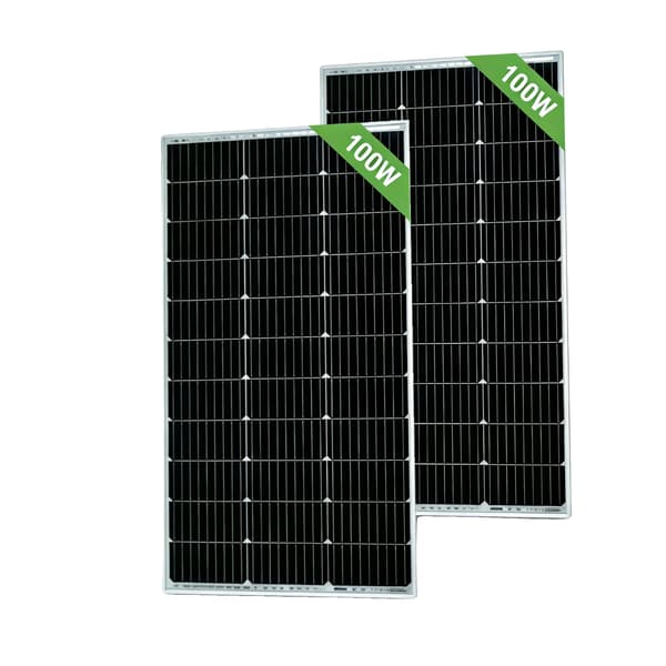 Solpanel, Høj Effektivitet, Holdbart Design,2stk 100w panel