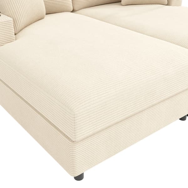 Sofa Seng, Polstret Lænefunktion, USB Port,beige