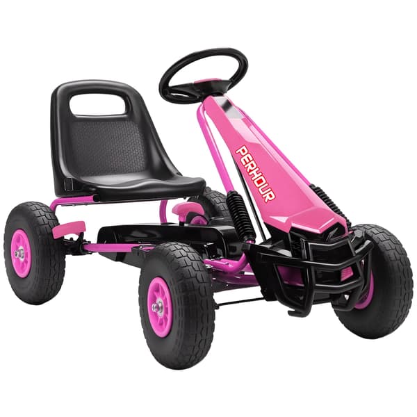 Pedalkart, Justerbart Säte, EVA-hjul,Rosa