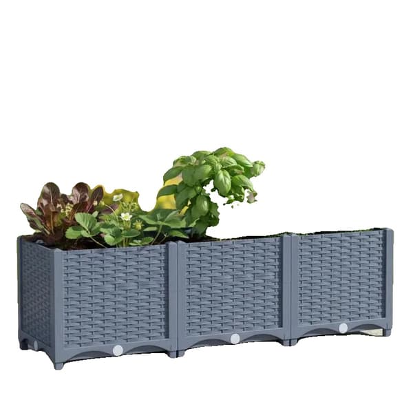 Planter, Polypropenmaterial, UV-beständig design,Blå gris