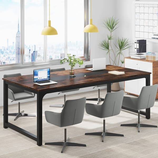 Datorbord, Modern Design, Stabil Konstruktion,Rustik brun