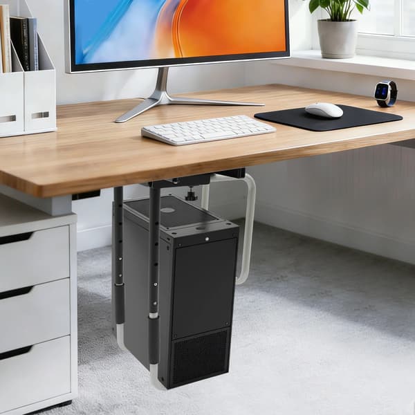 PC-holder, justerbar pasform, holdbar konstruktion,sort