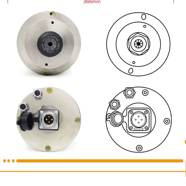 CNC Spindelmotor, Hög hastighet, Vattenkylt system,Kit 1-a, 220V-a