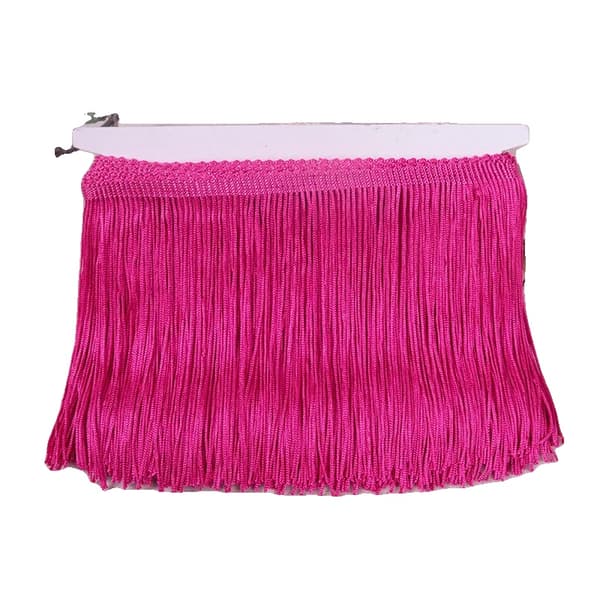 Fransdetalj, Multifunktionell Användning, Hållbart Polyester Material,20cmX10meter-a, Ros-a
