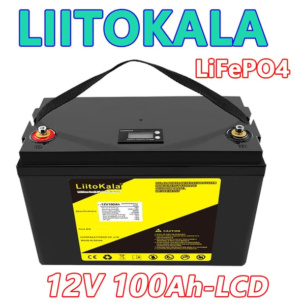 Batteri, 12.8V, 100Ah kapacitet, 12.8V100Ah(LCD)