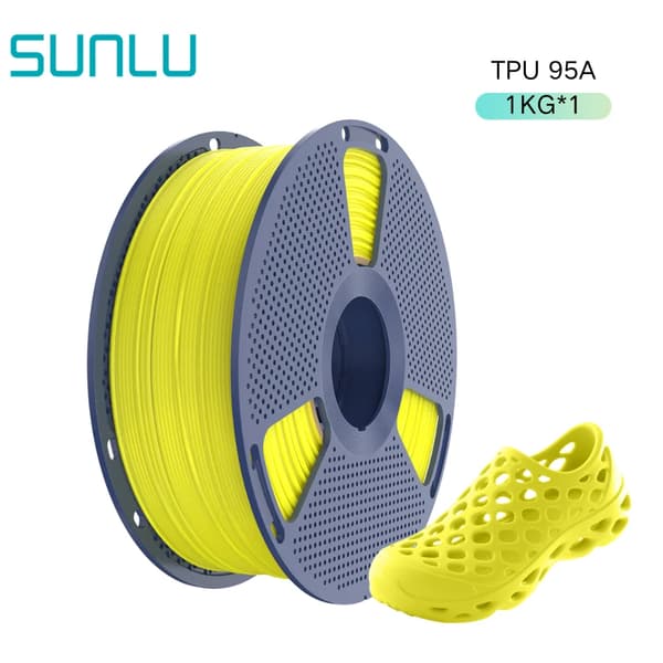 3D-printer filament, høj elasticitet, nem at bruge,Gul