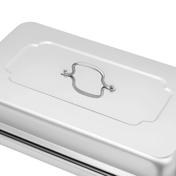Chafing Dish, Rustfrit Stål Konstruktion, Alkohol Opvarmning,Sølv