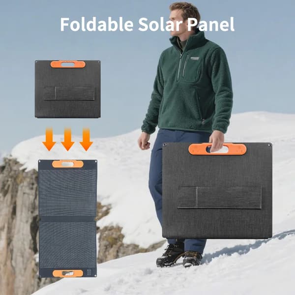 Solpanel, Foldbart Design, Høj Effektivitet,100w