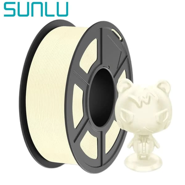 3D Filament, TPU Material, Glänsande Yta, Krämvit