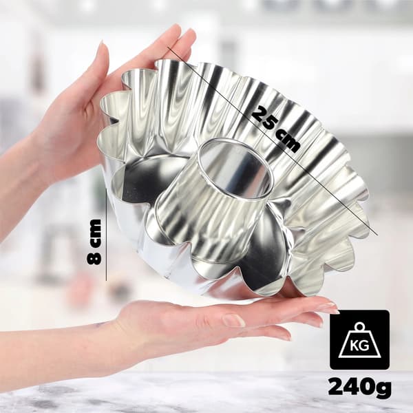 Bakform, Skorsten Design, Hållbar Metallkonstruktion,Silver