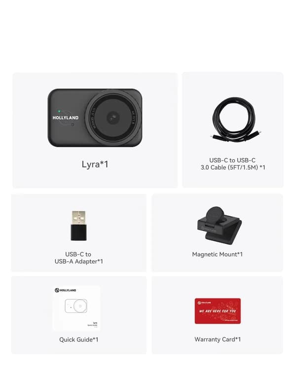 Webkamera, 4K UHD opløsning, automatisk indramning,Standard