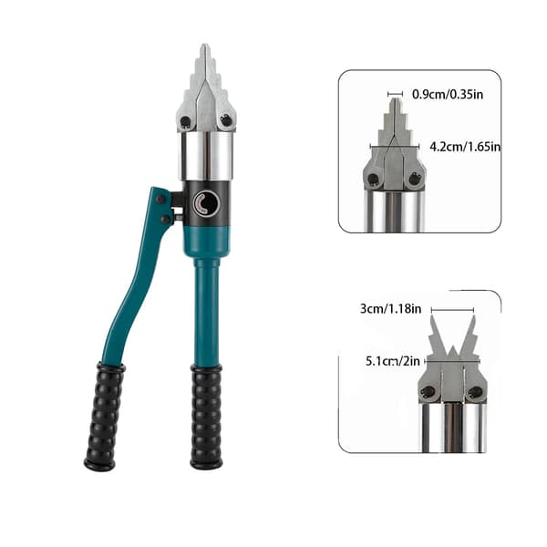 Hydraulisk Spreder, 8T Maks Tryk, Ergonomisk Greb,Blå