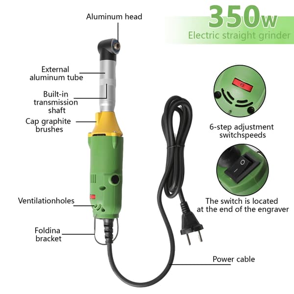 Die Grinder, Elektrisk Drivkraft, Mångsidig Slipning,350W