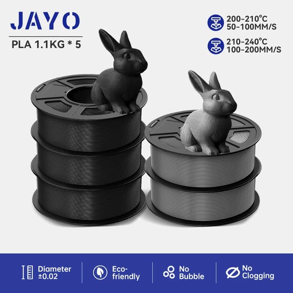 3D-printer filament, høj sejhed, miljøvenlige materialer,PLA 3Bk 2GY