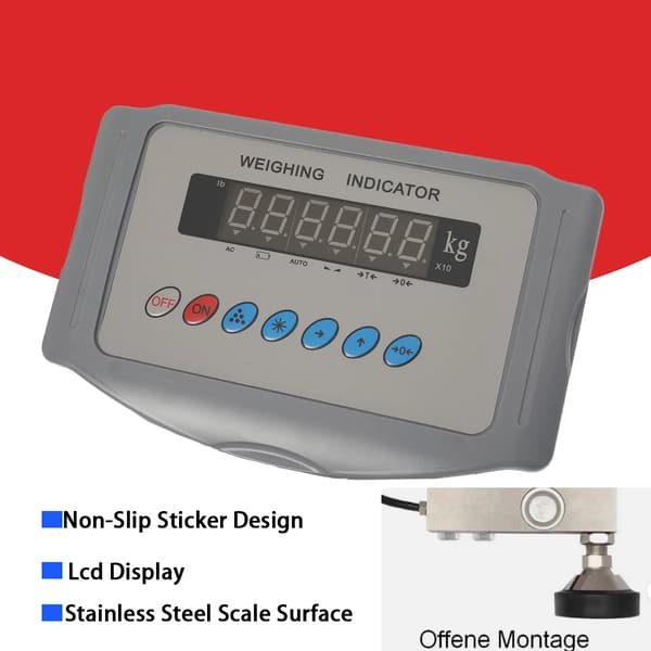 Lastcellkit, 8 tons kapacitet, stöder plattformar upp till 3m x 6m, sensorkabelns längd 3m, driftstemperatur 0°C till 40°C