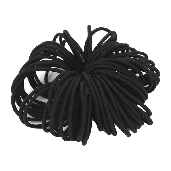 Hårbånd, Elastiske, Fashionabelt Design,sort-3mm, 50stk