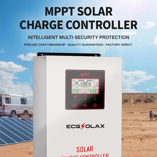 Solcellelader, 120A MPPT, Smart Ventilationskøling,120A MPPT