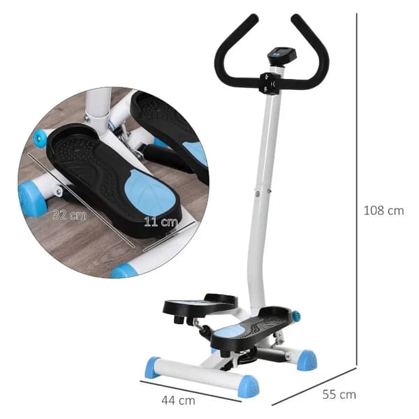Stepper, Justerbar Modstand, LCD Skærm,hær grøn