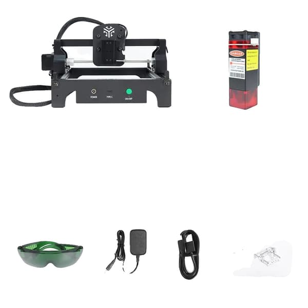 Lasergravør, Høj Præcision, Bærbart Design,6W, Mini Laser Gravør