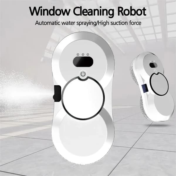 Fönsterputsrobot, Kraftfull sug, Fjärrkontrollsoperation,VIT