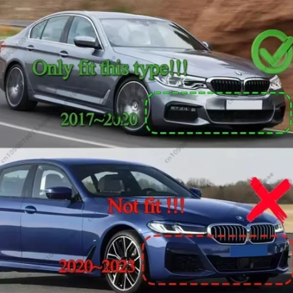 Front Bumper Lip Spoiler, Installationsvenlig, Holdbart Plastik,Kulfiber mønster