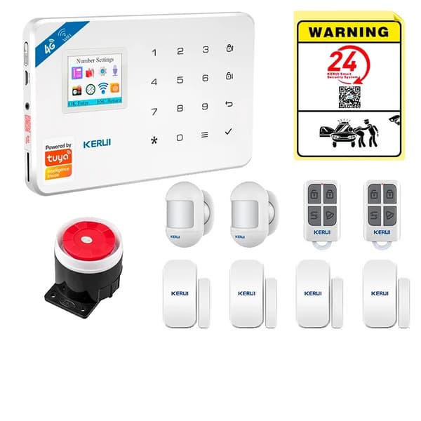 Alarm System, Smart Control, Multi-Zone Beskyttelse,EU Stik-d, Alarm Kit 5
