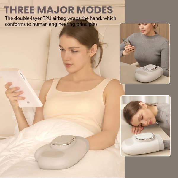 Handmassager, Värmd Luftkompression, Ergonomisk Design,2000mAh