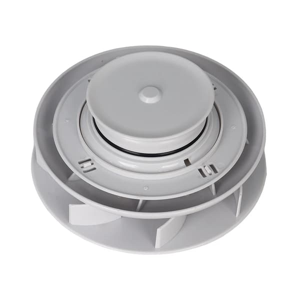 Roof vent, low profile, high airflow capacity, WHITE
