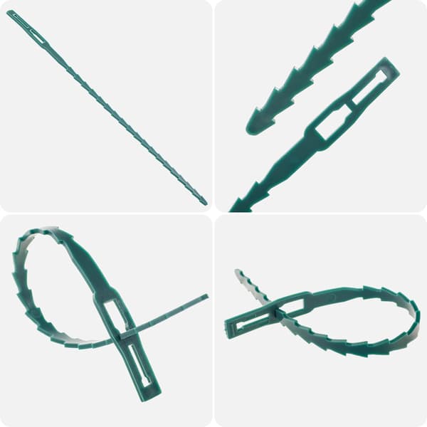 Växtstödband, Flexibelt material, Storköp av 100,Ljusgrön