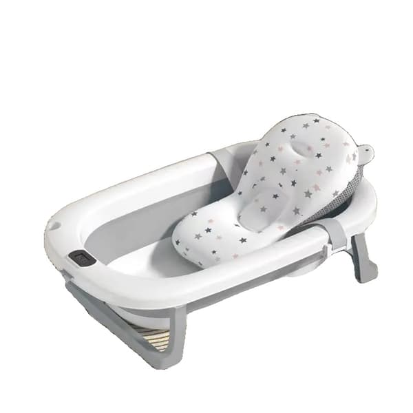 Badekar, Temperatursensor, Sammenklappeligt Design,GRÅ