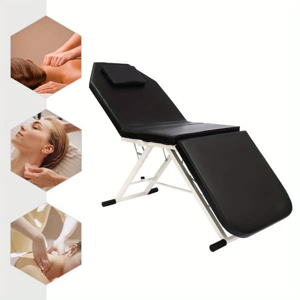 Massagebord, Bärbar Design, Bekväm Dämpning,svart