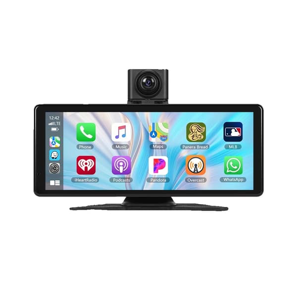 Bilmonitor, Trådløs forbindelse, Dual DVR-funktionalitet,8.1 tommer Carplay kun