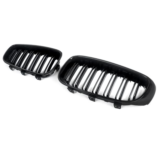 Frontbumpergrill, Holdbart ABS-plast, Direkte erstatning,Dobbelt Slats